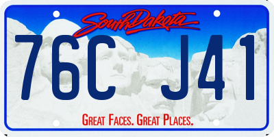 SD license plate 76CJ41