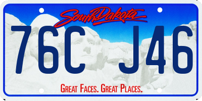 SD license plate 76CJ46