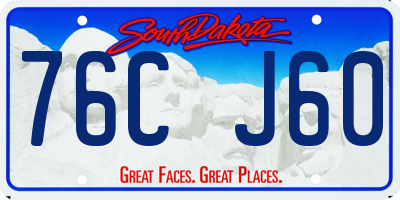 SD license plate 76CJ60