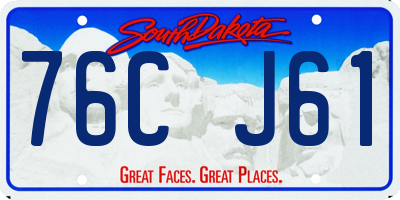 SD license plate 76CJ61