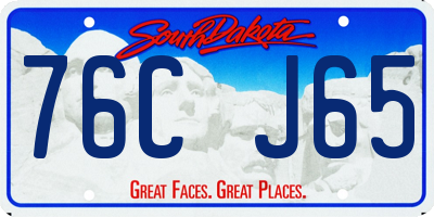 SD license plate 76CJ65