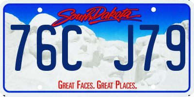 SD license plate 76CJ79
