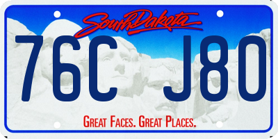 SD license plate 76CJ80