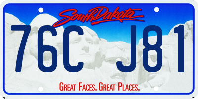 SD license plate 76CJ81