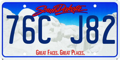 SD license plate 76CJ82