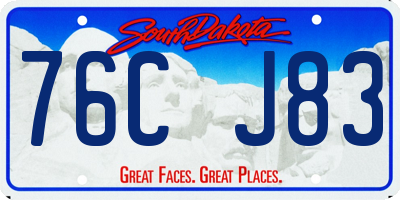 SD license plate 76CJ83