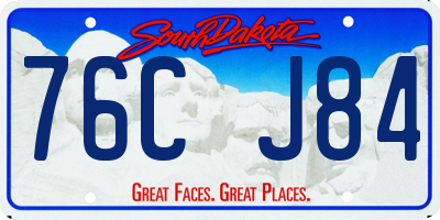 SD license plate 76CJ84