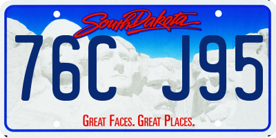 SD license plate 76CJ95