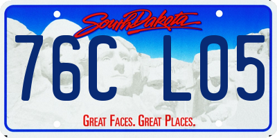 SD license plate 76CL05
