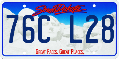 SD license plate 76CL28