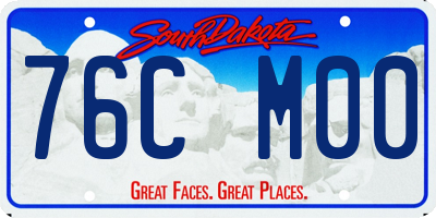 SD license plate 76CM00