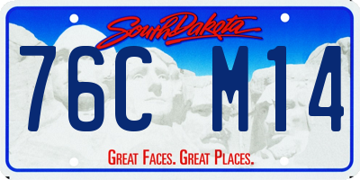 SD license plate 76CM14