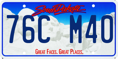 SD license plate 76CM40