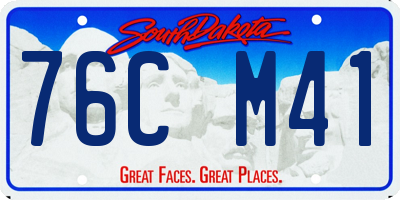 SD license plate 76CM41