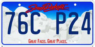 SD license plate 76CP24