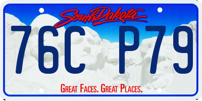 SD license plate 76CP79