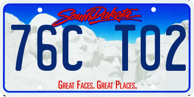 SD license plate 76CT02