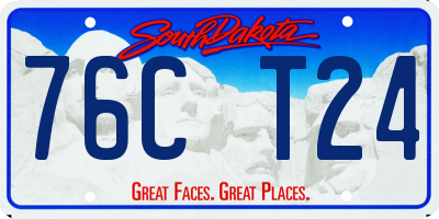 SD license plate 76CT24