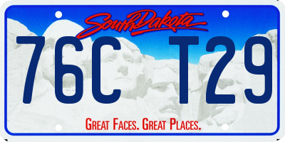 SD license plate 76CT29