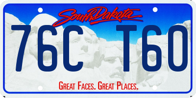 SD license plate 76CT60