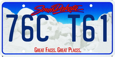 SD license plate 76CT61