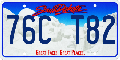 SD license plate 76CT82