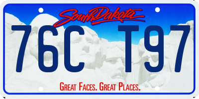 SD license plate 76CT97