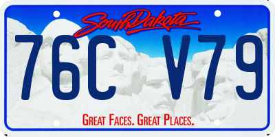 SD license plate 76CV79