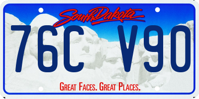 SD license plate 76CV90