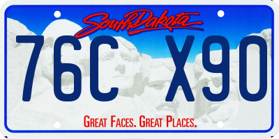 SD license plate 76CX90