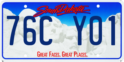 SD license plate 76CY01