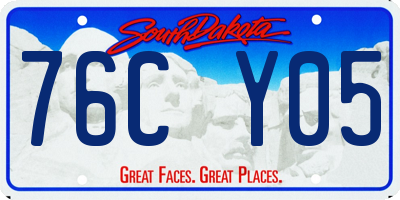 SD license plate 76CY05