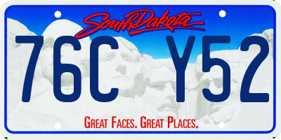 SD license plate 76CY52