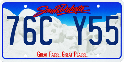 SD license plate 76CY55