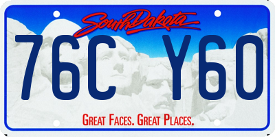 SD license plate 76CY60
