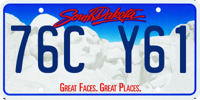 SD license plate 76CY61