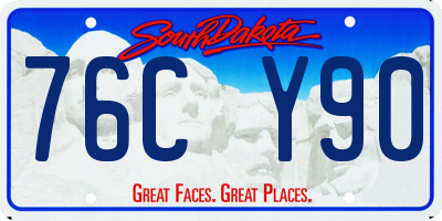 SD license plate 76CY90