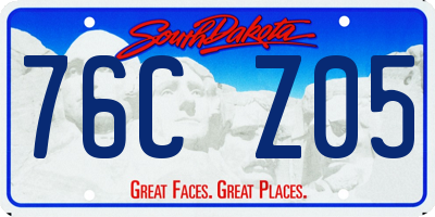 SD license plate 76CZ05
