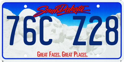 SD license plate 76CZ28