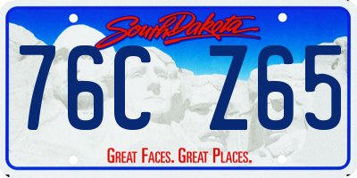 SD license plate 76CZ65