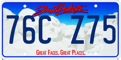 SD license plate 76CZ75