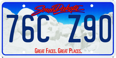 SD license plate 76CZ90