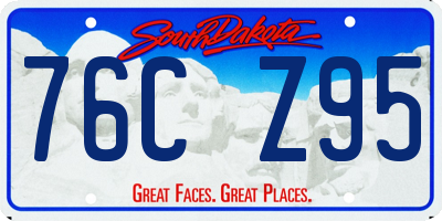 SD license plate 76CZ95