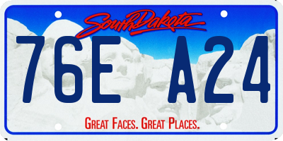 SD license plate 76EA24