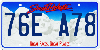 SD license plate 76EA78