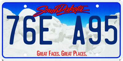 SD license plate 76EA95