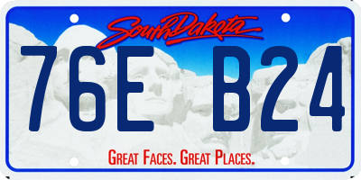 SD license plate 76EB24