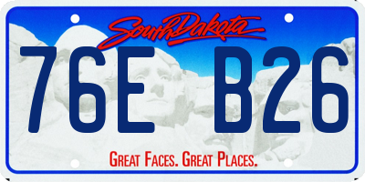 SD license plate 76EB26