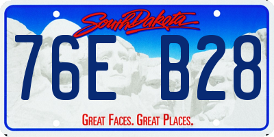 SD license plate 76EB28