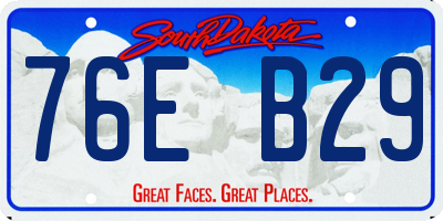 SD license plate 76EB29